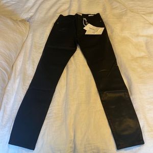 FRAME Black coated jeans slim fit brand new with tags